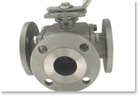 S.S. Three Way Ball Valve